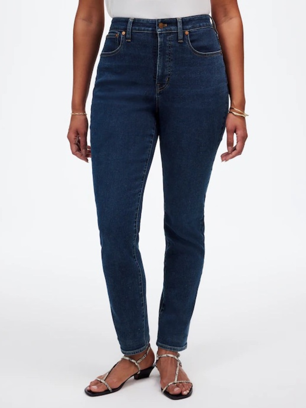 Madewell The Curvy Perfect Vintage Jean Larkspur Super Stretch size 26 EUC